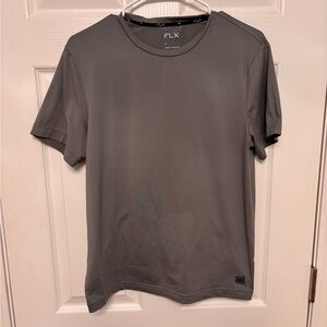 FLX Men’s Gray Performance Crew Neck T-Shirt